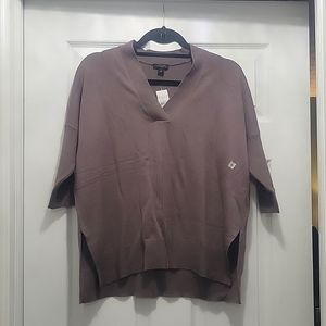 NWT W XS Brown Loft Oversized Sweater